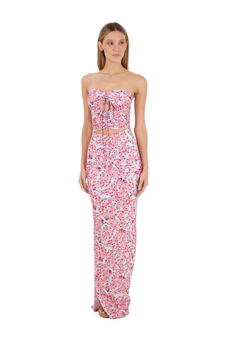 Print Pink Jolly Long dress for woman