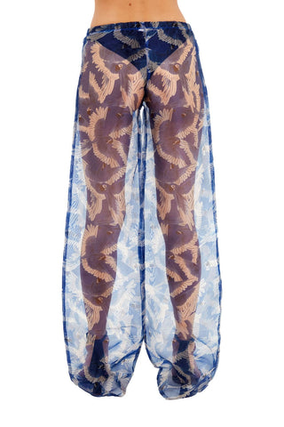 Print Blue Millie Pant for woman