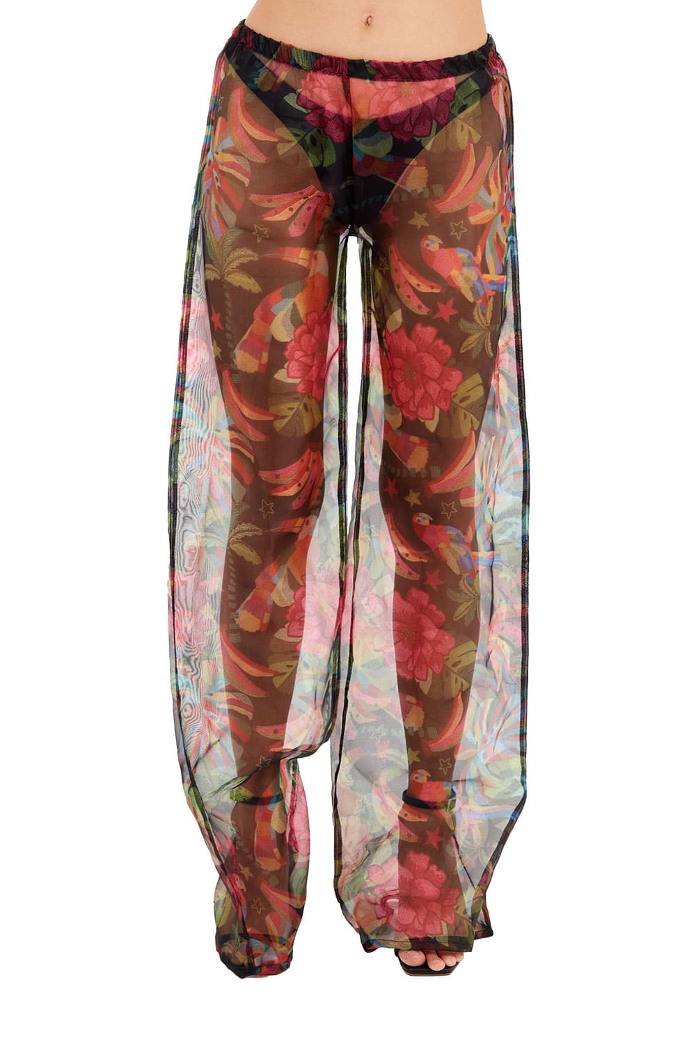 Print Black Millie Pant for woman