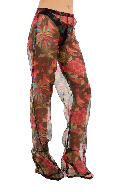 Print Black Millie Pant for woman