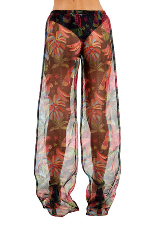 Print Black Millie Pant for woman