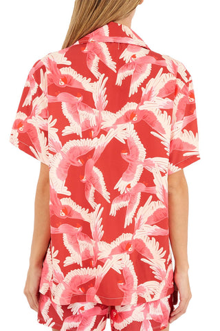 Print Red Alexa Shirt for woman