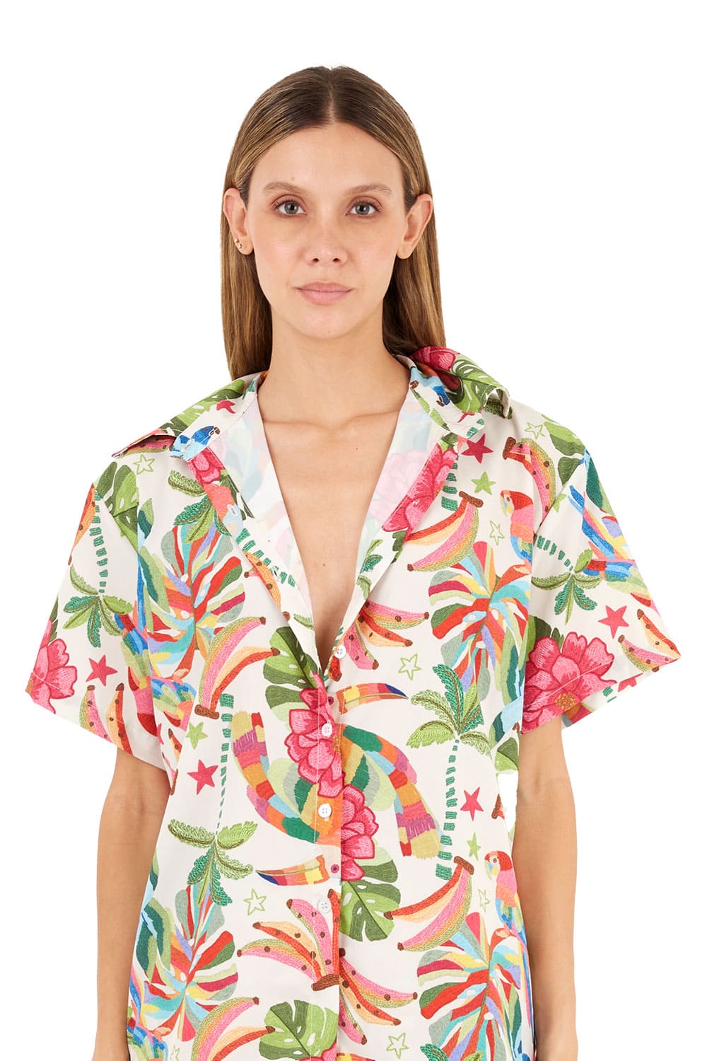 Print Ivory Alexa Shirt for woman