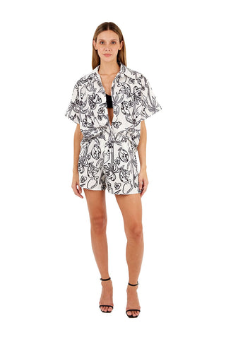 Print Toucan Ivory Alexa Shirt for woman