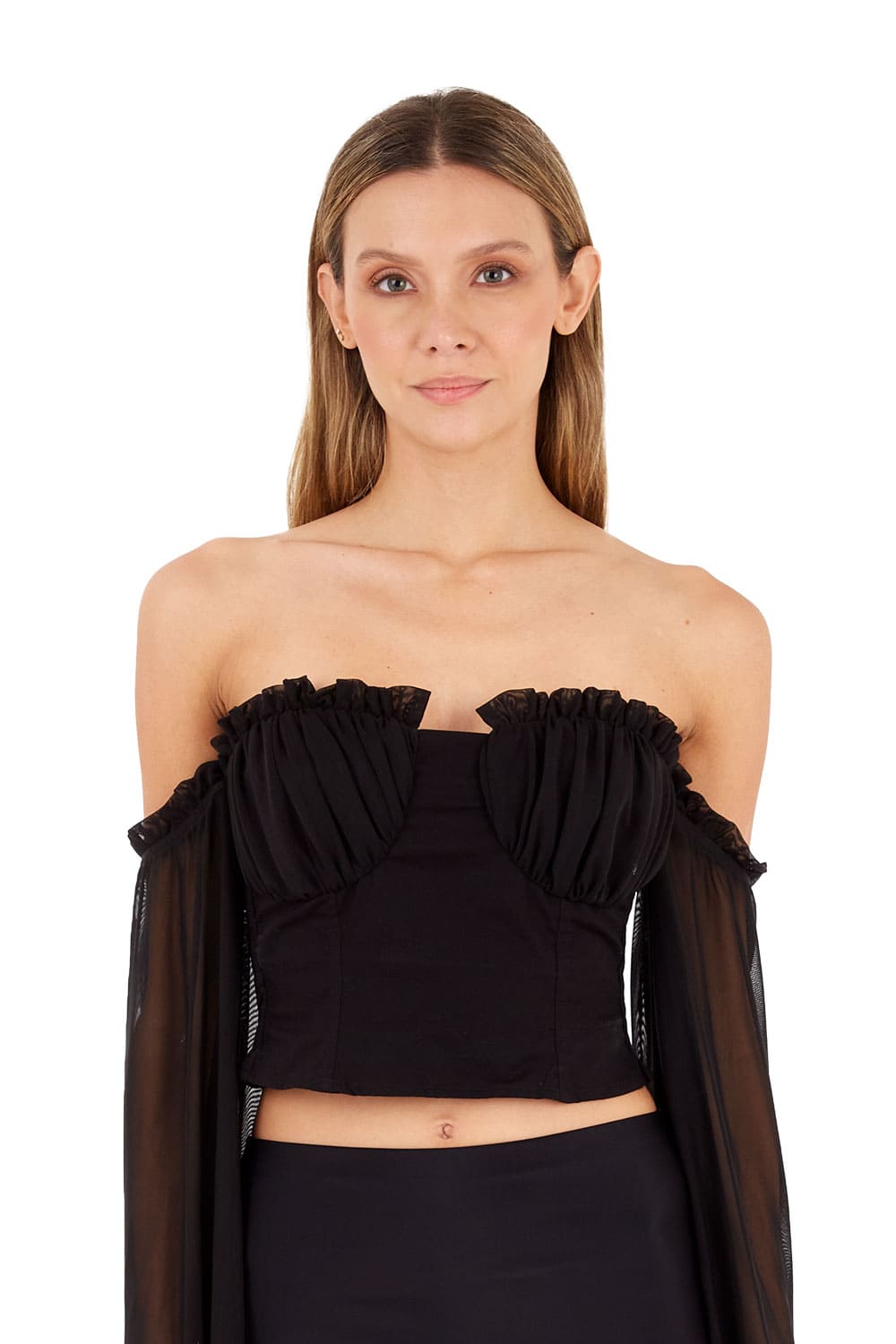 Black Caroline Top for woman