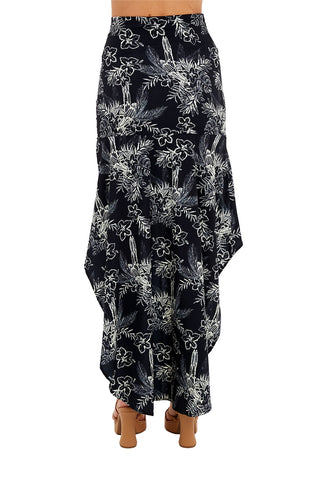 Print Tropical Black Tropicalia Skirt for woman