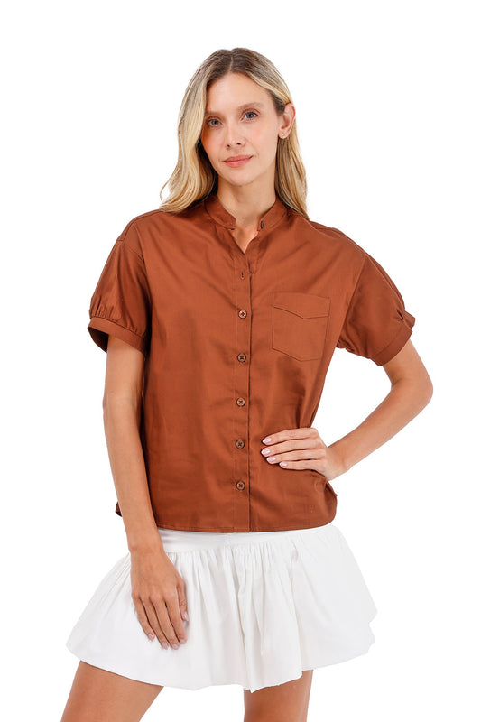Shirt Palm Taupe
