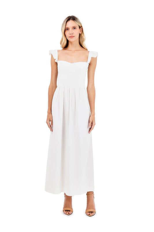 Dress Long Flora Ivory