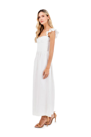 Dress Long Flora Ivory