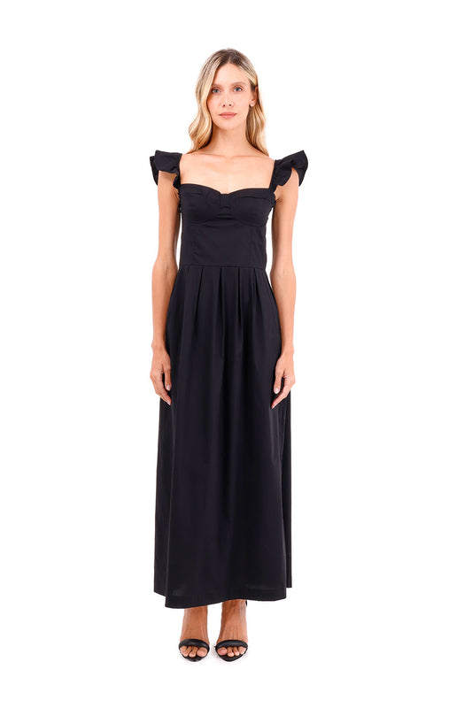 Dress Long Flora Black
