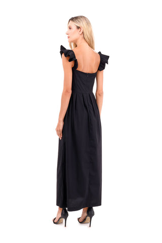 Dress Long Flora Black