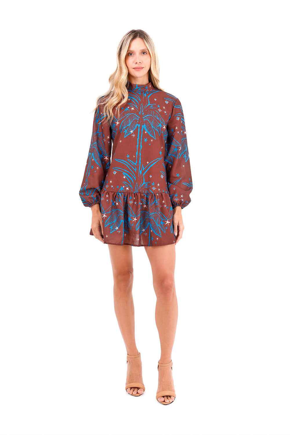Dress Long Fire Palms Terracotta