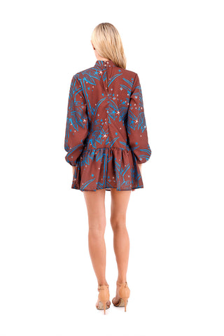Dress Long Fire Palms Terracotta