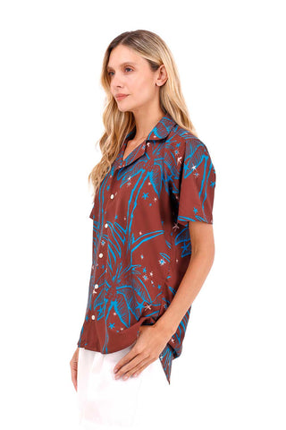 Shirt Wonder Palms Terracotta