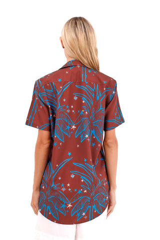 Shirt Wonder Palms Terracotta