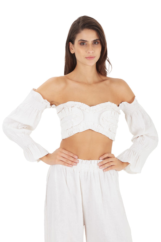 Ivory Adelaide Top for woman