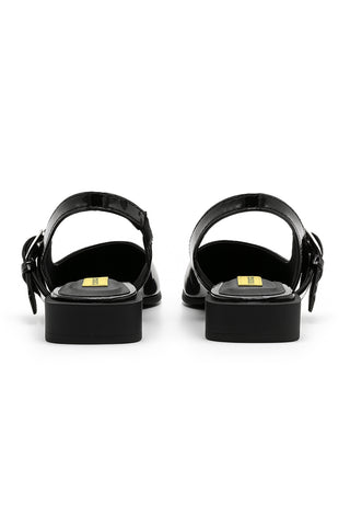 Black Samantha Flats