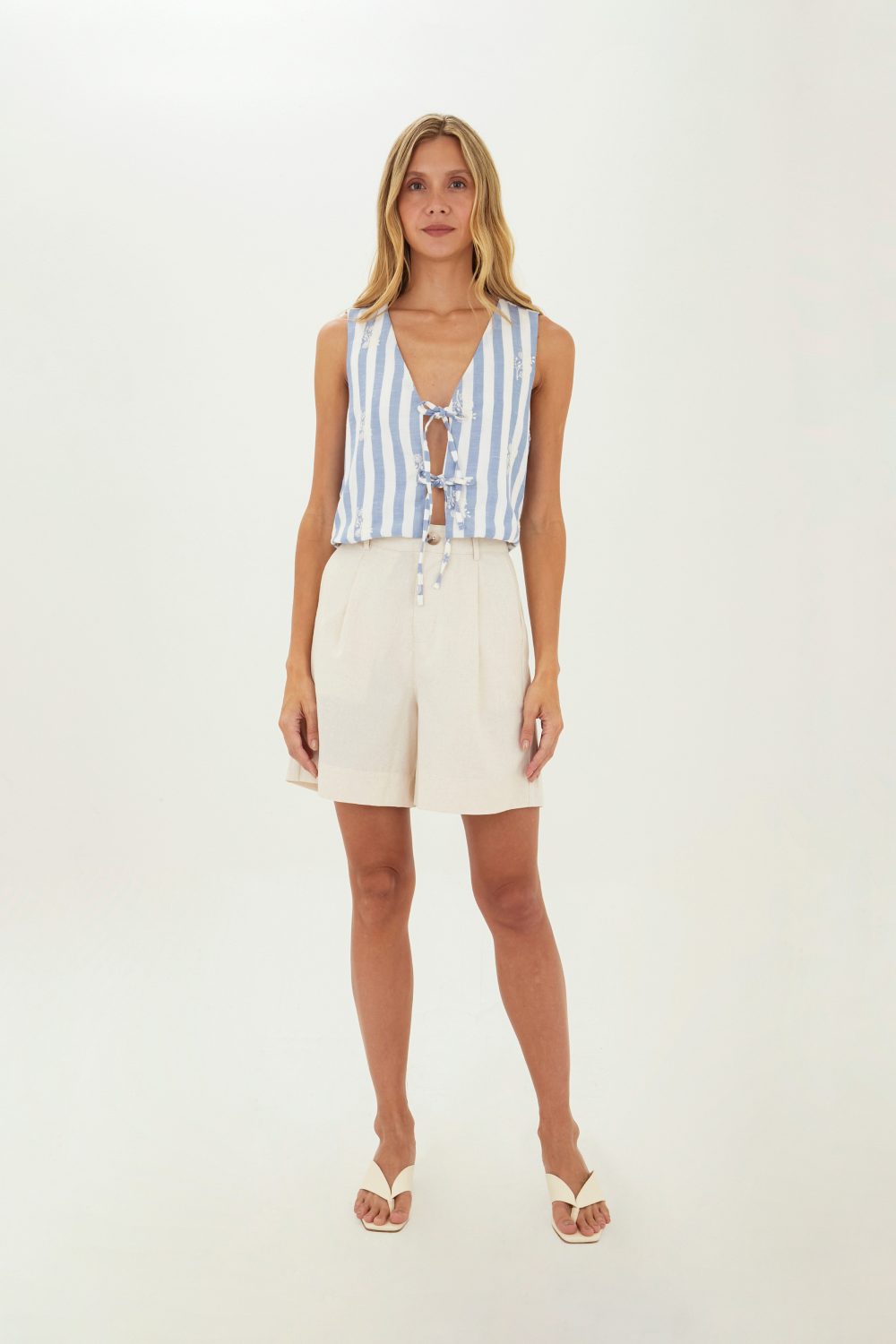 Beige Rosalin Shorts