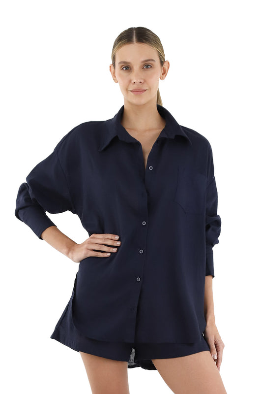 Dark Blue Tiana shirt