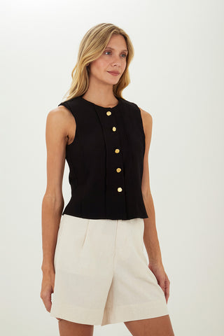 Black Liora Vest