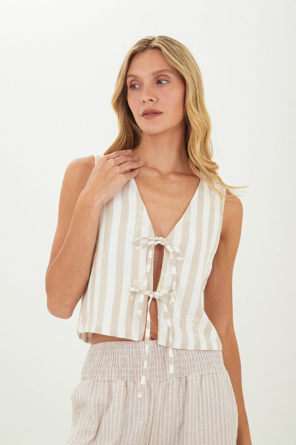 Beige Bianca Vest