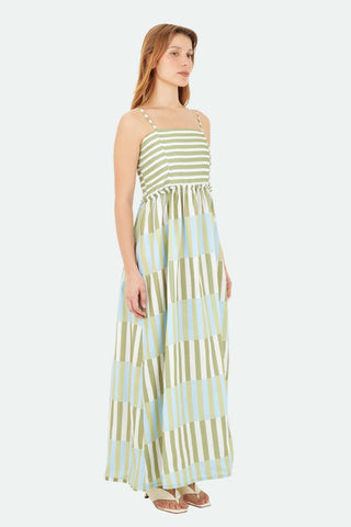 Green Halo Long Dress