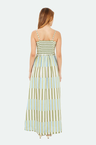 Green Halo Long Dress