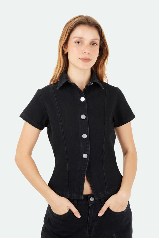 Black Lara Shirt