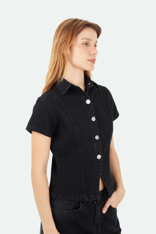Black Lara Shirt