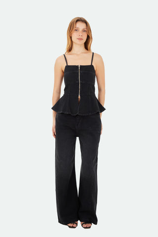 Black Elsa Top