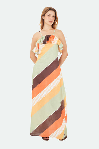 Multicolor Marbella Long Dress