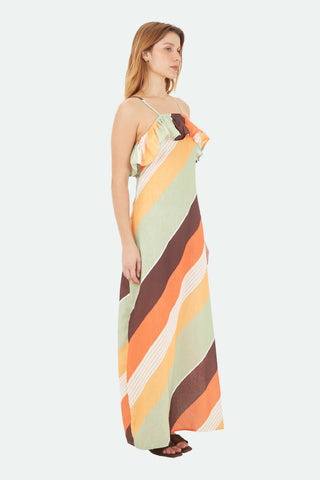 Multicolor Marbella Long Dress
