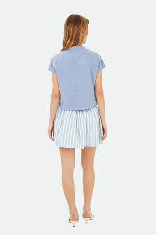 Light Blue Aria Short Skirt