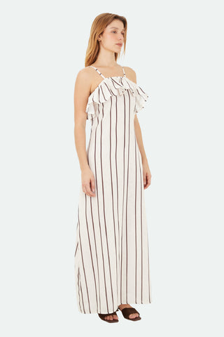 Brown Marbella Long Dress