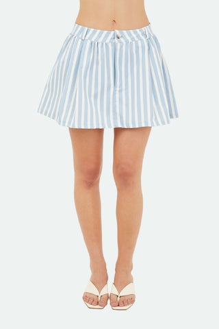 Light Blue Aria Short Skirt