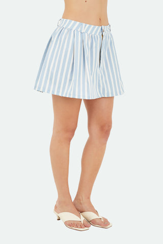 Light Blue Aria Short Skirt