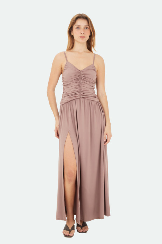 Brown Brisa Long Dress