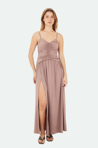 Brown Brisa Long Dress
