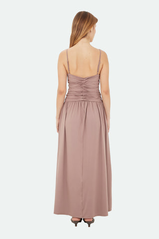 Brown Brisa Long Dress