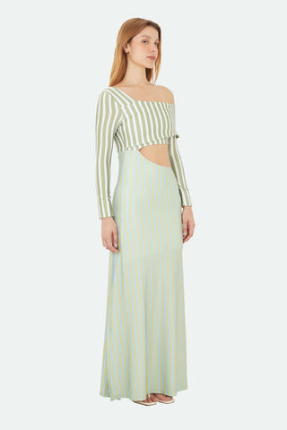 Green Lumi Long Dress