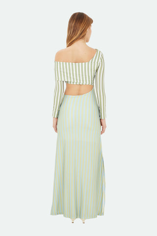 Green Lumi Long Dress