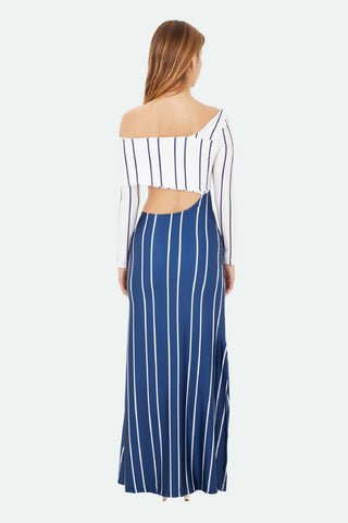 Dark Blue Lumi Long Dress