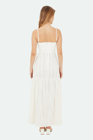 Ivory Coral Long Dress