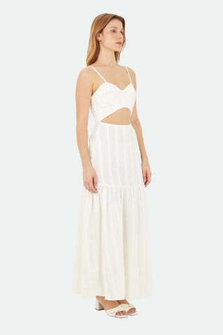 Ivory Coral Long Dress