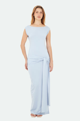 Light Blue Capri Long Dress