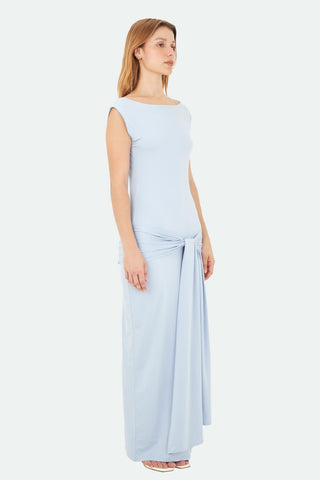 Light Blue Capri Long Dress