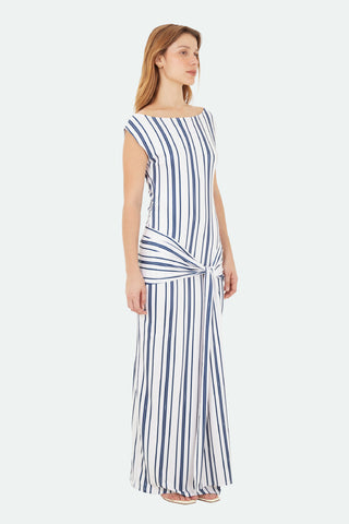 Blue Capri Long Dress