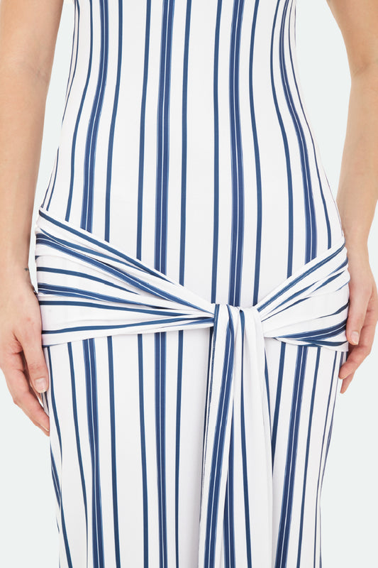 Blue Capri Long Dress