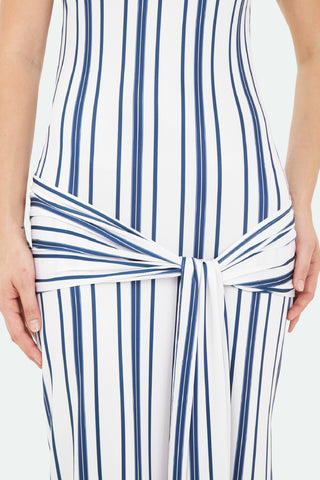 Blue Capri Long Dress