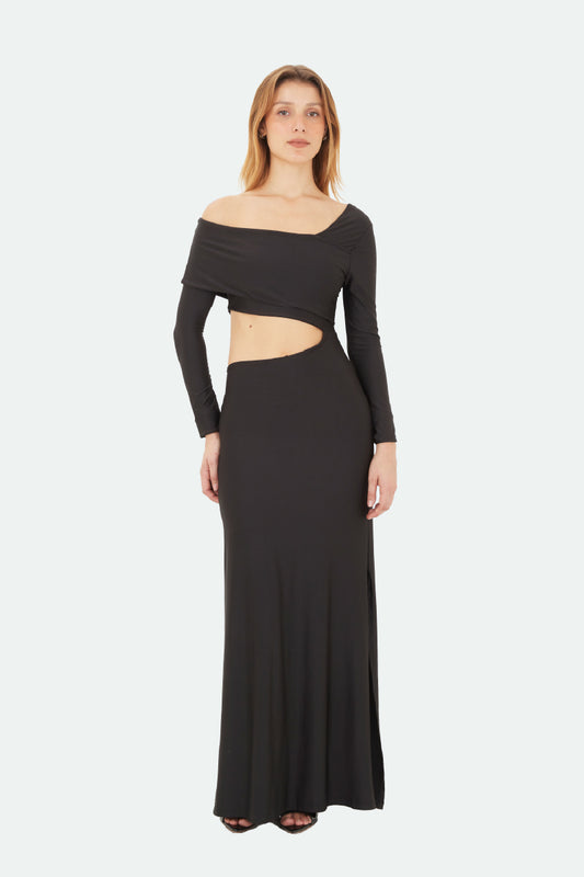 Black Lumi Long Dress